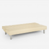 Elly modernes design leder kunstleder 2 sitzer clic clac sofa bett 