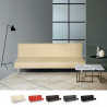 Elly modernes design leder kunstleder 2 sitzer clic clac sofa bett 