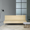 Elly modernes design leder kunstleder 2 sitzer clic clac sofa bett 