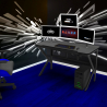 Ergonomischer Gaming-Schreibtisch Carbon 120x60cm Headset Sportbot 120 Angebot