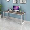 Rechteckiger Bürotisch 120x60cm Holz Metall modern weiß Bridgewhite 120 Verkauf