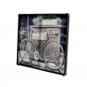 Fahrradbild auf Leinwand mit Metallrahmen 80x60 cm Bike Angebot