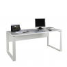 Schreibtisch Breit Hochglanz Weiß für Büro Arbeitszimmer 170x80cm Ghost-Desk Angebot