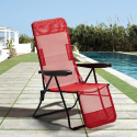 Strandliege Liegestuhl Sonnenliege mit Armlehnen und Fußstütze für den Garten Relax Auswahl