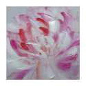 Handgemaltes Blumenbild auf Leinwand 40x40cm Peony 2 Verkauf