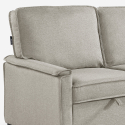 Modernes Design 3-Sitzer Ecksofa Bett mit Lagerung Halbinsel Stratum 