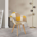 Patchwork Sessel Stuhl Nordisches Design Wohnzimmer Küche Studio Herion Preis
