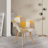 Patchwork Sessel Stuhl Nordisches Design Wohnzimmer Küche Studio Herion Preis