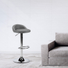 Baltimora Chrom Kunstleder Hocker für Küche und Bar Katalog