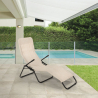 2er Set Strandliegen Liegestühle Sonnenliegen klappbar aus Stahl für  Strand und Garten Pasha Auswahl