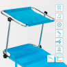 4er Set Strandliegen Liegestühle Sonnenliegen Klappbar aus Aluminium Cancun Eigenschaften