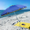 Sonnen/Strandschirm Girafacile Aluminium uv-Schutz 220 cm Angeln Eolo Lagerbestand