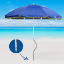 Sonnen/Strandschirm Girafacile Aluminium uv-Schutz 220 cm Angeln Eolo Auswahl