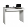 Design rechteckiger Schreibtisch 100x40cm mit weißer Schublade für Büro und Arbeitszimmer Sidus Sales