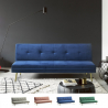 Modernes 2-Sitzer Schlafsofa Samt Design clic clac goldene Beine Padded Sales