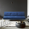 Modernes 2-Sitzer Schlafsofa Samt Design clic clac goldene Beine Padded Auswahl