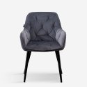 Gepolsterter Sessel mit Samtbezug für Wohnzimmer Nirvana Chesterfield Eigenschaften