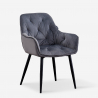Gepolsterter Sessel mit Samtbezug für Wohnzimmer Nirvana Chesterfield Maße