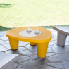 Moderner Tisch Polyethylenplatte Glas Bar Garten Haus Dia Niedrig Lita Tisch 