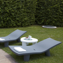 Moderner Tisch Polyethylenplatte Glas Bar Garten Haus Dia Niedrig Lita Tisch 
