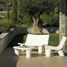 Moderner Tisch Polyethylenplatte Glas Bar Garten Haus Dia Niedrig Lita Tisch 