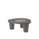 Moderner Tisch Polyethylenplatte Glas Bar Garten Haus Dia Niedrig Lita Tisch 