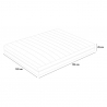 Veradea Memory Foam Matratze 1,5 Plätze, 7 Zonen, abnehmbar, 25 cm, 120x190 cm Auswahl