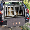 Skaut XL Doppel Hundetransportbox aus Aluminium starr 104x91x69cm  Angebot