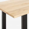 Tisch Esstisch im Industriestil 220x80cm für Esszimmer Küche Rajasthan 220 Maße