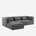 Modernes modulares 3-Sitzer-Sofa aus Stoff mit Ottomane Solv Rabatte
