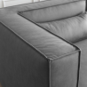 Modernes modulares 3-Sitzer-Sofa aus Stoff mit Ottomane Solv Lagerbestand