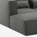 Modernes modulares 3-Sitzer-Sofa aus Stoff mit Ottomane Solv Eigenschaften