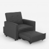 Platzsparendes modernes Design Einzelsessel Bett mit Armlehnen Brooke 