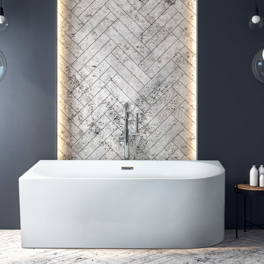 runde freistehende Eckbadewanne aus Fiberglas-Acrylharz Panarea Eigenschaften runde freistehende Eckbadewanne aus Fiberglas-Acrylharz Panarea Eigenschaften