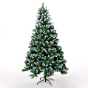 Künstlicher extra dicker realistischer Weihnachtsbaum 240cm mit Schnee Oulu Angebot