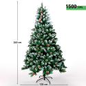 Künstlicher extra dicker realistischer Weihnachtsbaum 240cm mit Schnee Oulu Katalog