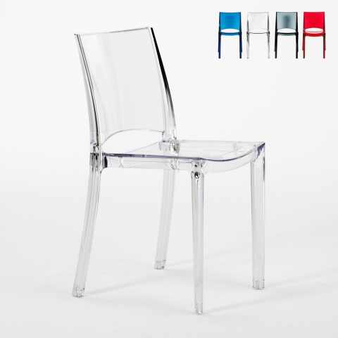 B-Side Grand Soleil stapelbare transparente Stühle für Bar, Küchen und Restaurants Aktion