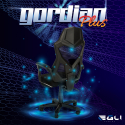 Gordian Plus Dark Gaming-Stuhl futuristisches Design ergonomisch atmungsaktiv Fußstütze  Verkauf