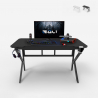 Ergonomischer Gaming-Schreibtisch Carbon 120x60cm Headset Sportbot 120 Aktion