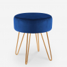 gepolsterter runder Samt Hocker Design Holoserica Angebot
