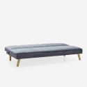2 Sitzer clic clac Schlafsofa modernes Design Samtstoff Pulchra Rabatte