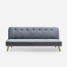 2 Sitzer clic clac Schlafsofa modernes Design Samtstoff Pulchra Sales