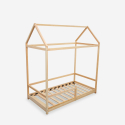 Montessori Kinderbett Hausbett aus Holz 70x140cm Cott Angebot