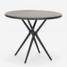 runder Tisch 80cm aus Polypropylen für Garten Küche Bar Restaurant Gang 80 Lagerbestand