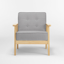 Vintage Skandinavischen Retro-Design Holzsessel mit Hage Armlehnen 