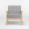 Vintage Skandinavischen Retro-Design Holzsessel mit Hage Armlehnen 