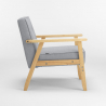 Vintage Skandinavischen Retro-Design Holzsessel mit Hage Armlehnen 