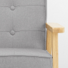Vintage Skandinavischen Retro-Design Holzsessel mit Hage Armlehnen 