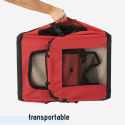 Hunde- und Katzentransporter mittelgroßer faltbarer Stoff 68.5x48x50cm Oliver L 