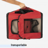 Hunde- und Katzentransporter mittelgroßer faltbarer Stoff 68.5x48x50cm Oliver L 
